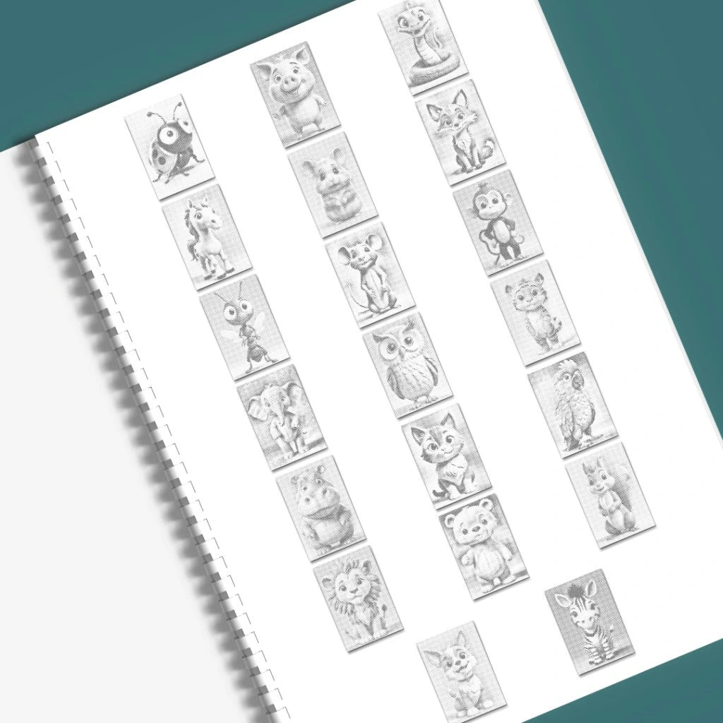 Kreabutik dotting malebog dyremotiver