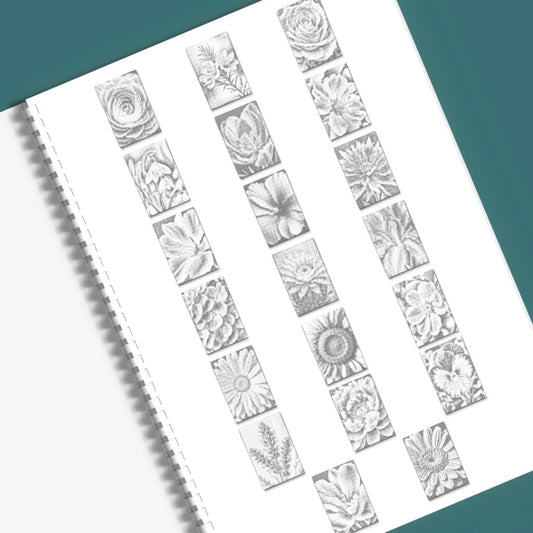 Kreabutik dotting malebog blomstermotiver