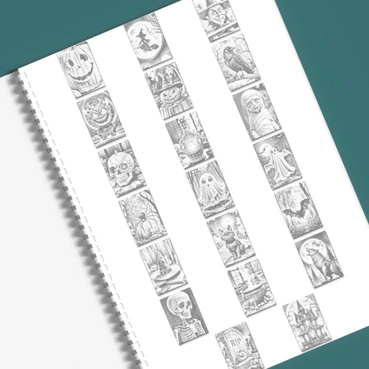 Kreabutik dotting malebog halloween