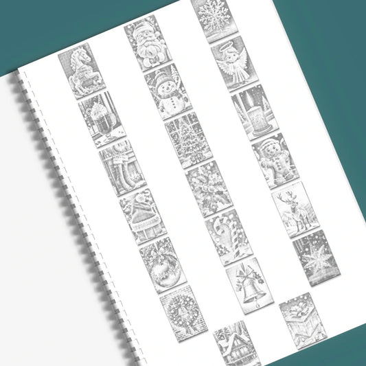 Kreabutik dotting malebog julemotiver