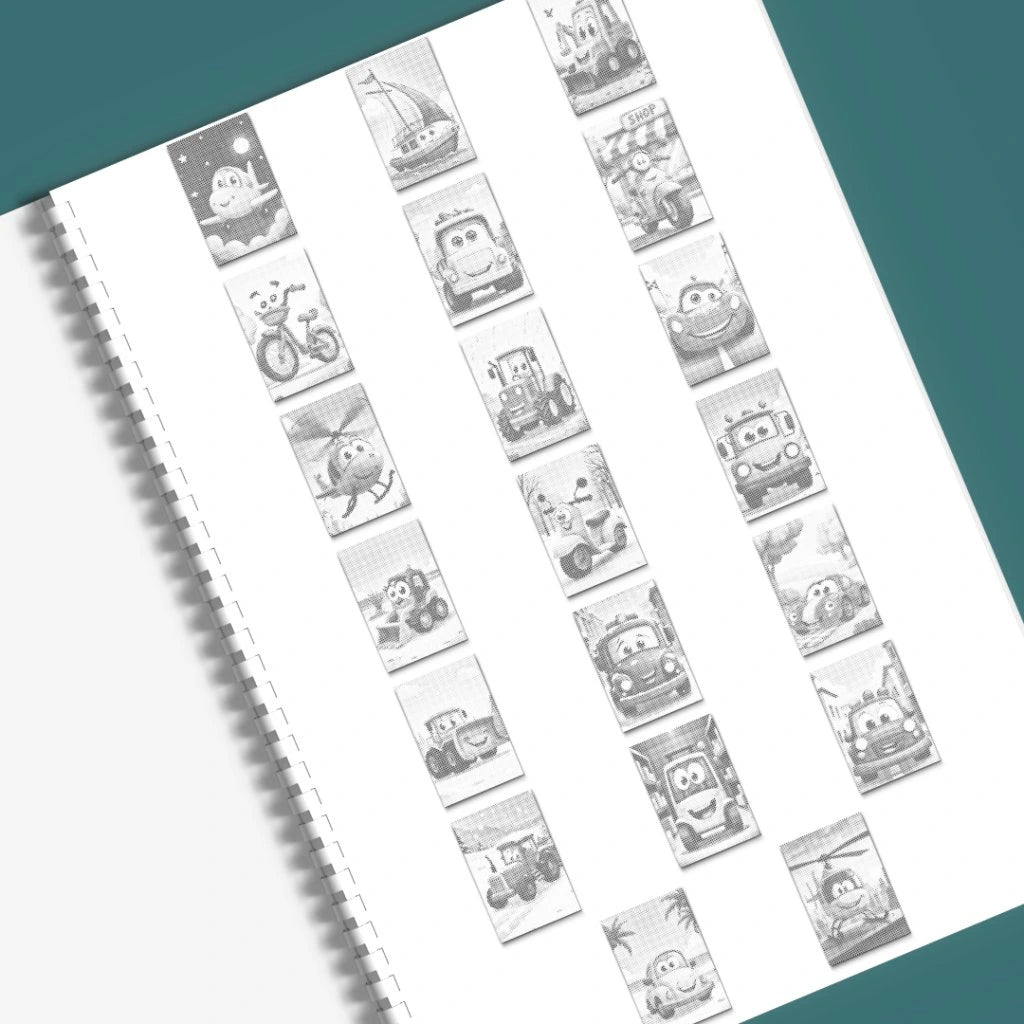 Kreabutik dotting malebog transport